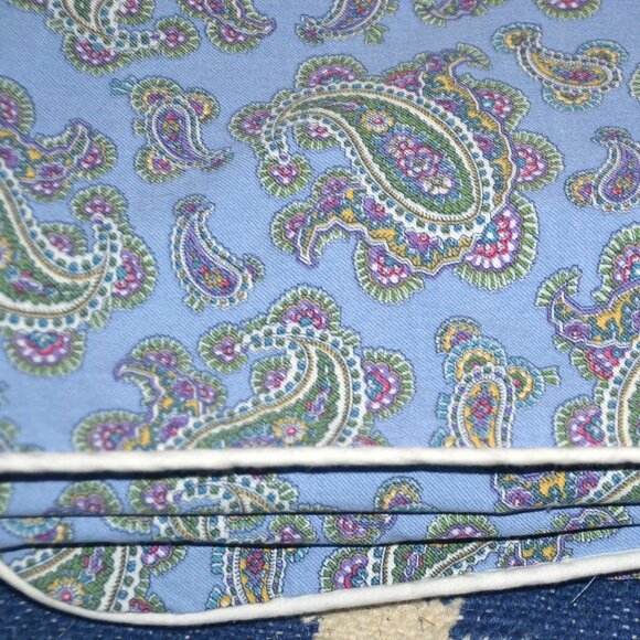 RALPH LAUREN Studio Paisley Oceanside Blue Duvet Cover 100% Cotton TWIN 2 AVAIL - Picture 4 of 7